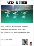 ACES R HIGH- Me 109 2.5D Paper Models (Grey)