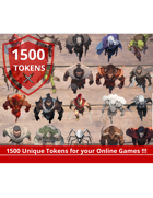 1500 DnD Tokens Pack , roll20 tokens, dnd character, dungeons and dragons token, virtual tabletop token, , dnd enemy tokens, dnd token,