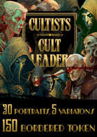 Cultist and Cult Leaders: Borders & Portraits VTT Tokens