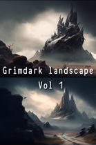 Stock art - 48 Grimdark Landscapes - Volume 1