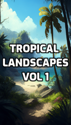 Stock art - 49 Tropical Landscapes - Volume 1