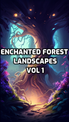 Stock art - 48 Enchanted Forest Landscapes - Volume 1