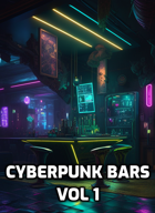 Stock art - 19 Cyberpunk Bars - Volume 1