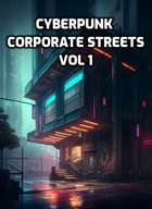 Stock art - 12 Cyberpunk Corporate Streets - Volume 1