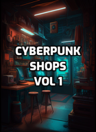 Stock art - 30 Cyberpunk Shops - Volume 1