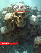 Bone golem - Creature Stat Blocks and Art
