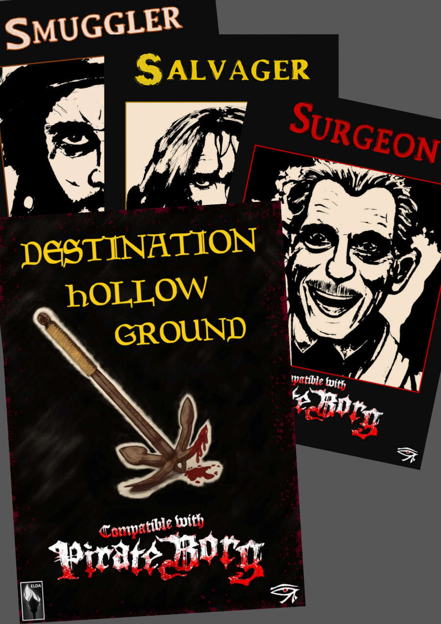 Destination Hollow Ground & Professions for Pirate Borg [BUNDLE ...