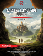 42 One-Page Side Quests for 5e!