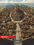 100 (+10) Unique Settlements for 5e!