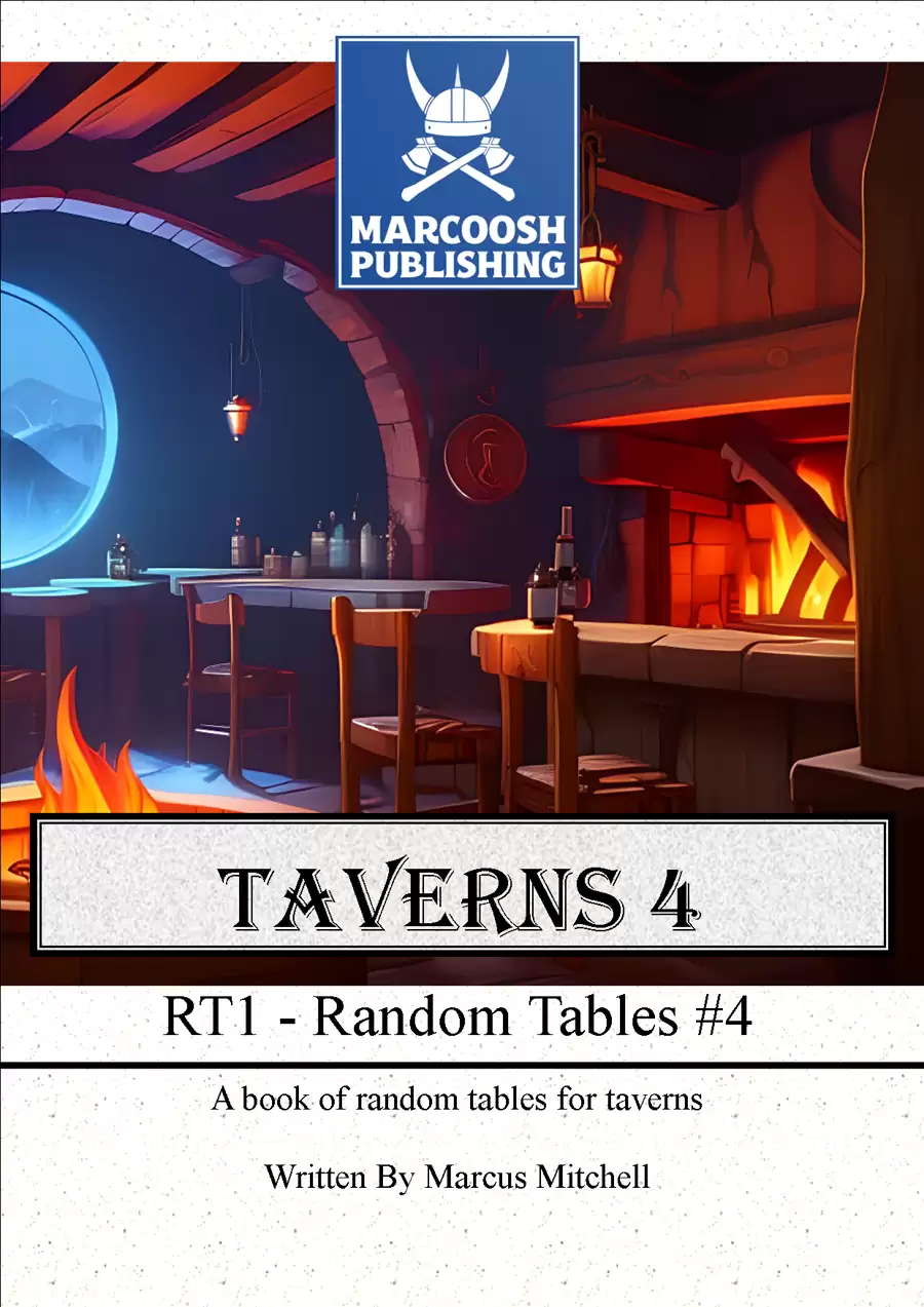 Random Tables #4 - Taverns 4