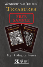 Wondrous and Perilous™ Treasures, Free Sample, for 5e Fantasy