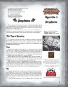 Leagues of Gothic Horror Appendix 6: Prophecies