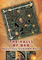 Beautiful Dungeon Mats - Halls of Oro