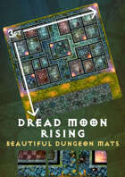 Beautiful Dungeon Mats - Dread Moon Rising