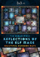 Beautiful Dungeon Mats - The Broadsword - Reflections of the Elf Mage