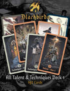 Blackbirds: The Extinguishing | All Talent & Technique Cards - Deck 1
