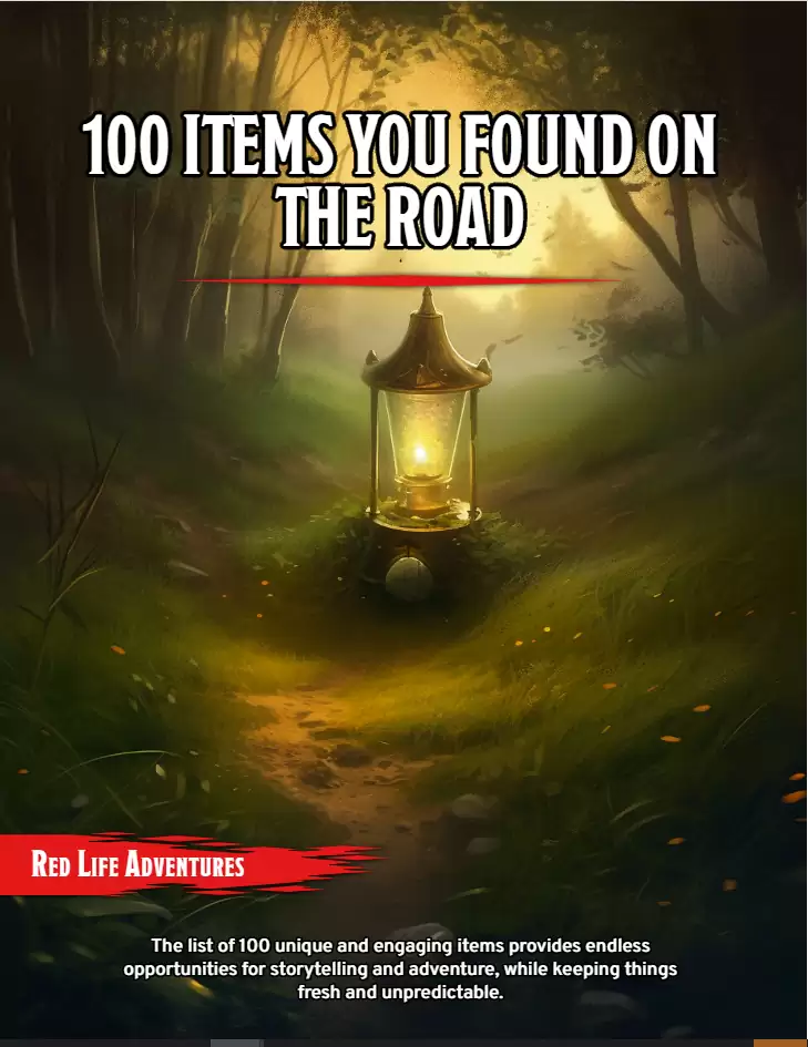 D100 ITEMS YOU FOUND ON THE ROAD
