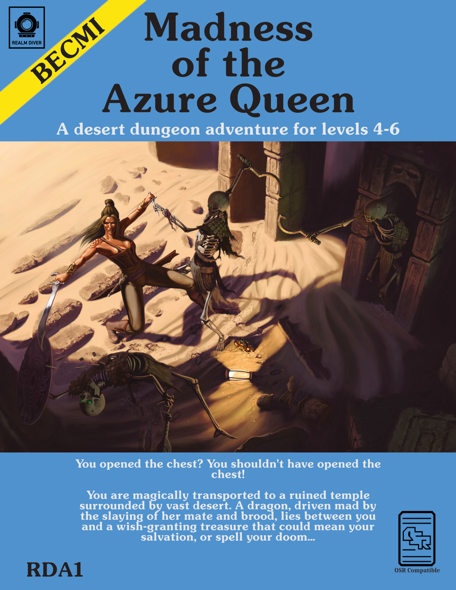 Cover of Madness of the Azure Queen