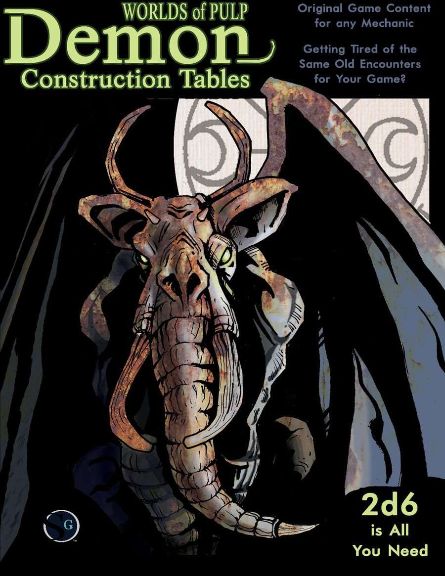 Worlds of Pulp: Demon Construction Tables - Scaldcrow Games | Worlds of  Pulp | DriveThruRPG