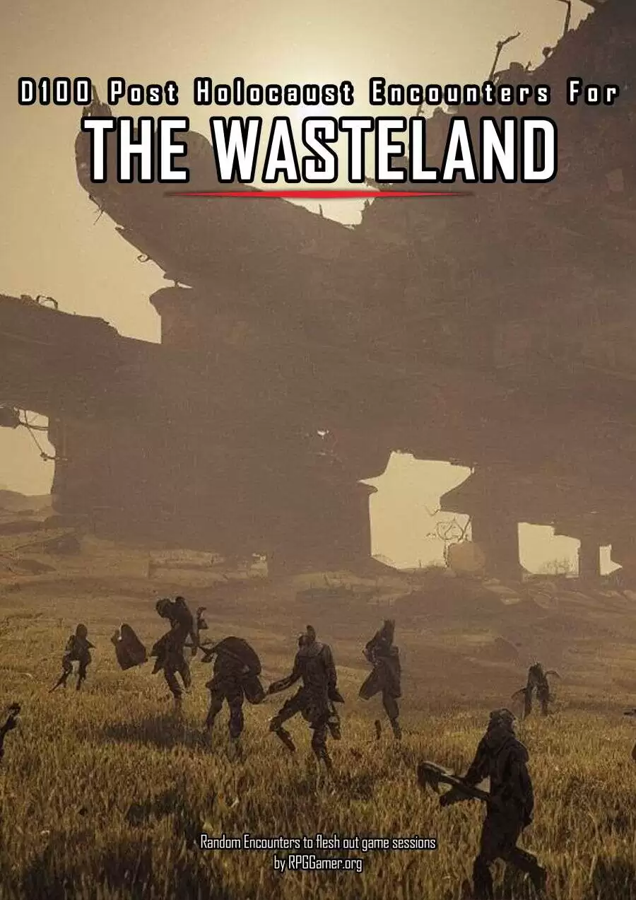 D100 Post Holocaust Encounters for The Wasteland