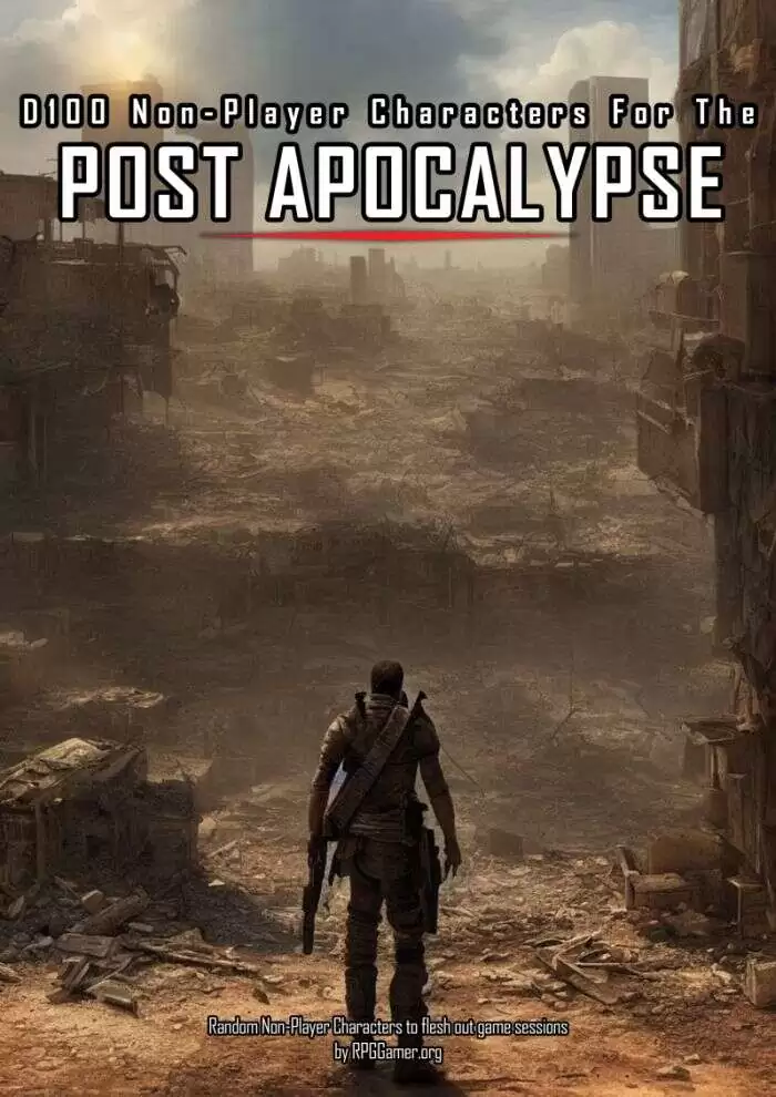 D100 Non-Player Characters for the Post-Apocalypse
