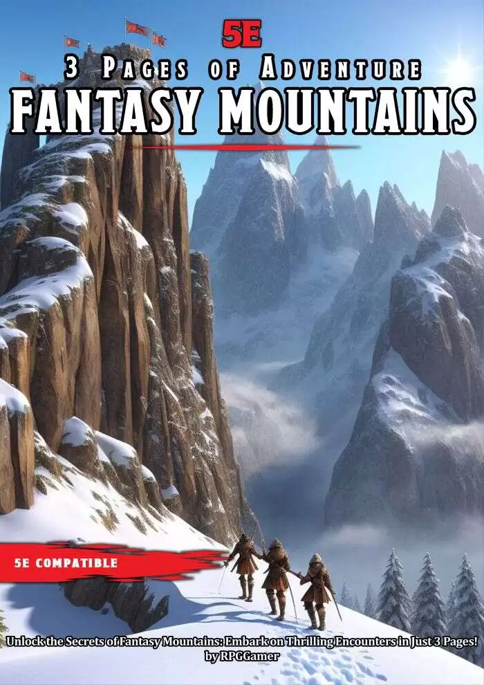 3 Pages of Adventure: Fantasy Mountains - RPGGamer | Pages of Adventure ...