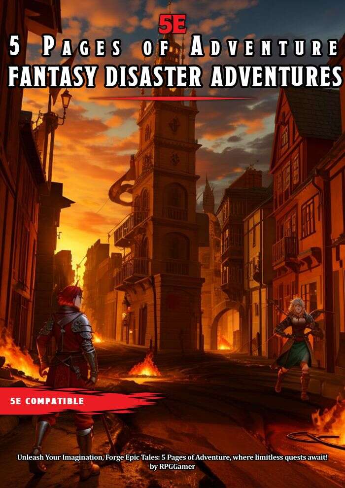 5 Pages of Adventure: Fantasy Disaster Adventures - RPGGamer | Pages of ...