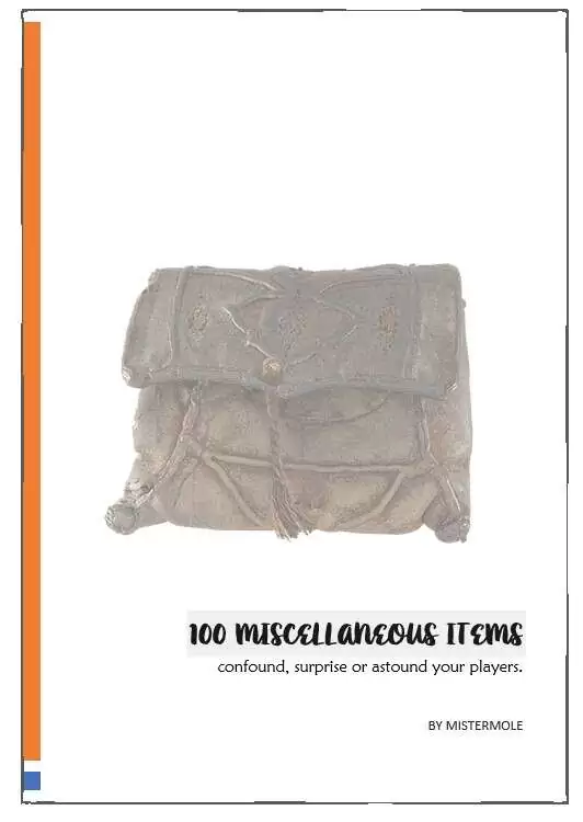 Cover of 100 Miscellaneous Items for Game Masters