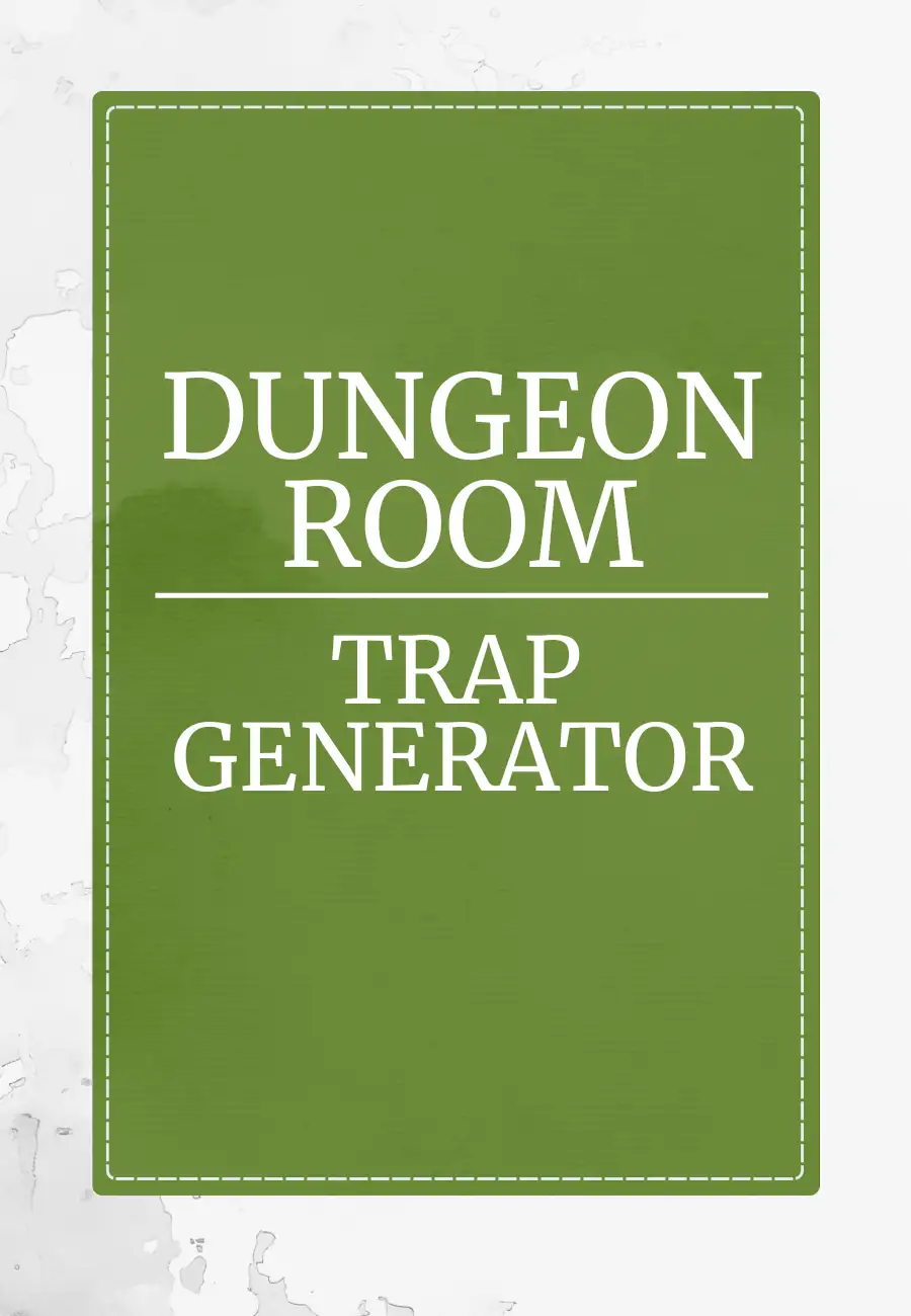 Cover of Dungeon Room Trap Generator