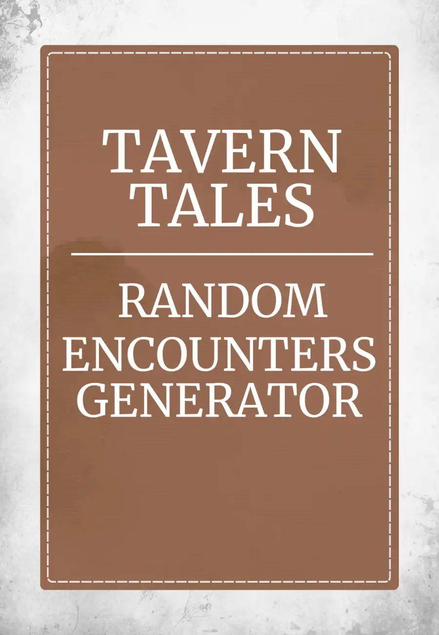 Cover of Tavern Tales: Random Encounter Generator