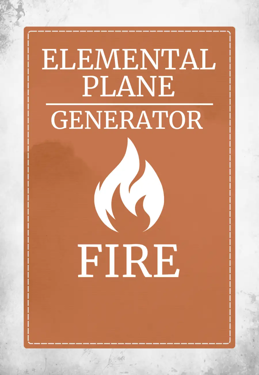 Cover of Elemental Plane Generator: Fire
