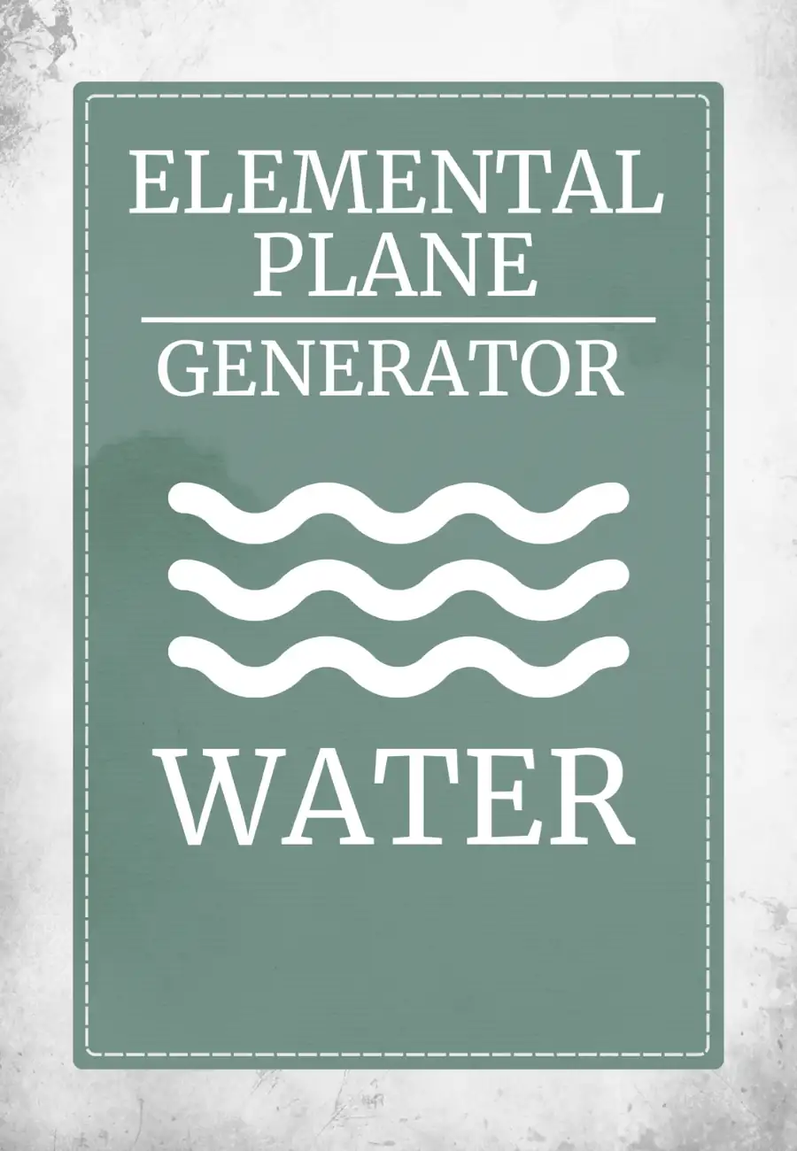 Elemental Plane Generator: Water