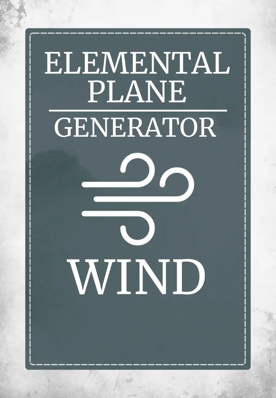 Portada de Elemental Plane Generator: Wind