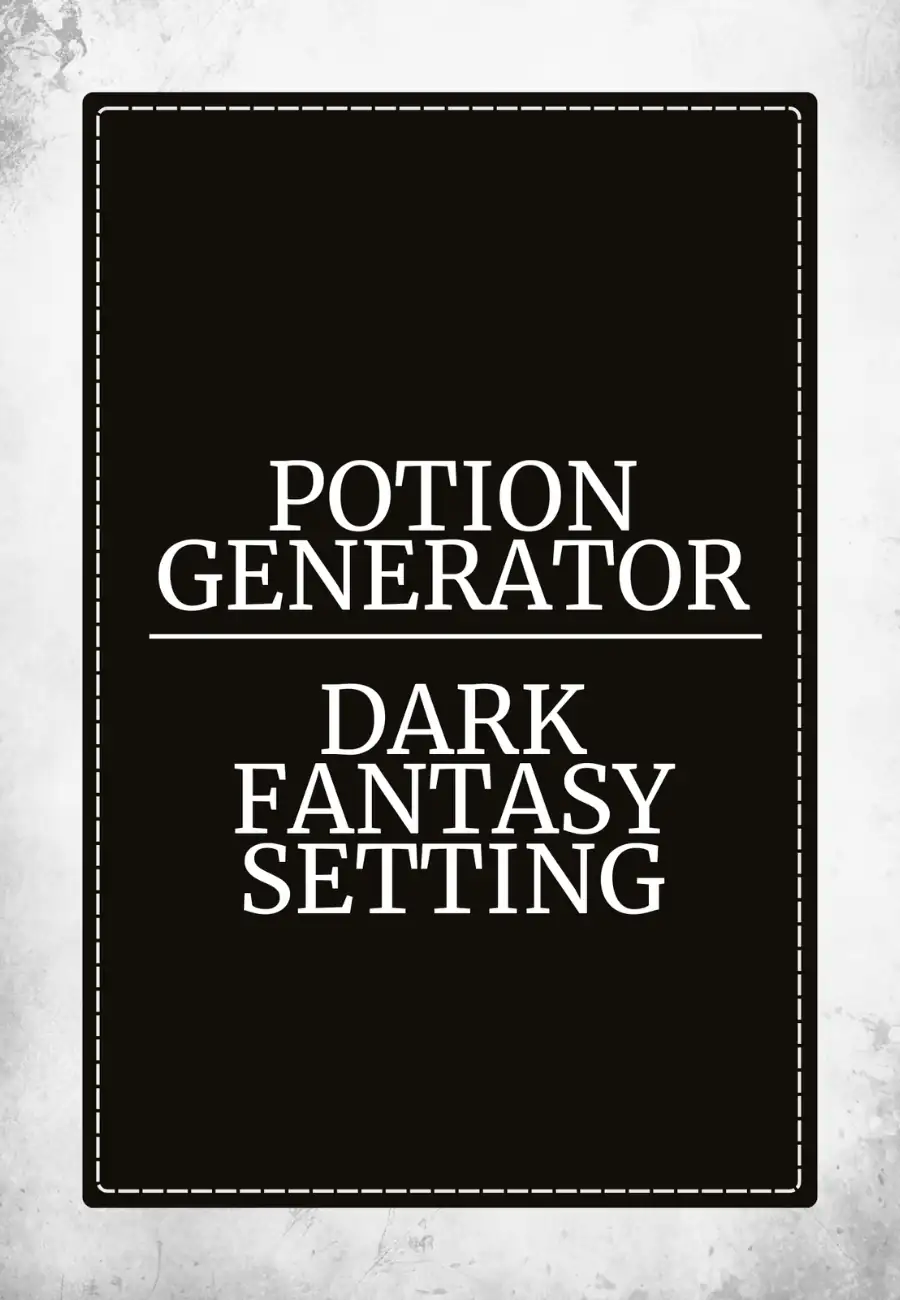 Cover of Potion Generator Dark Fantasy Setting
