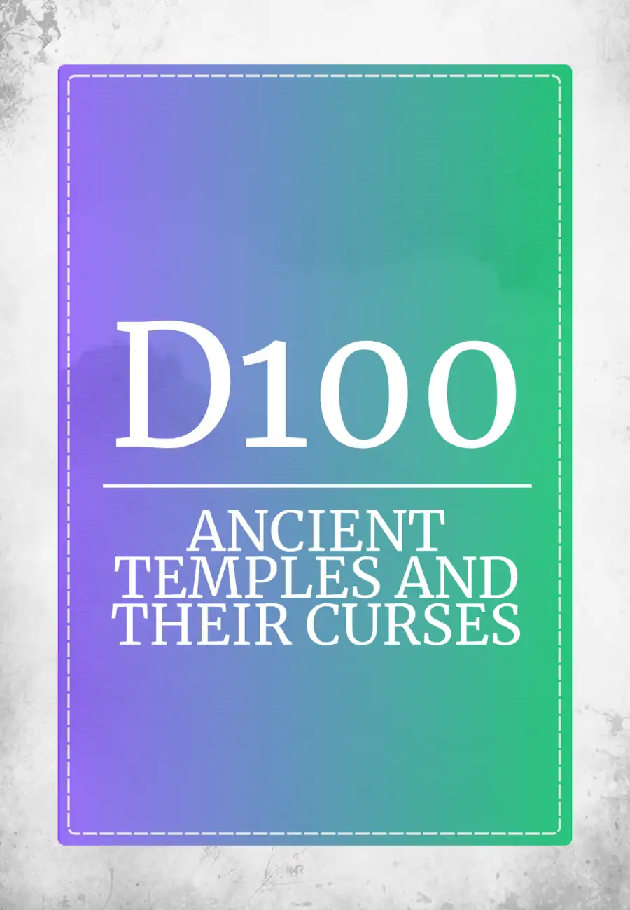 Cover of D100 Ancient Temples and Their Curses