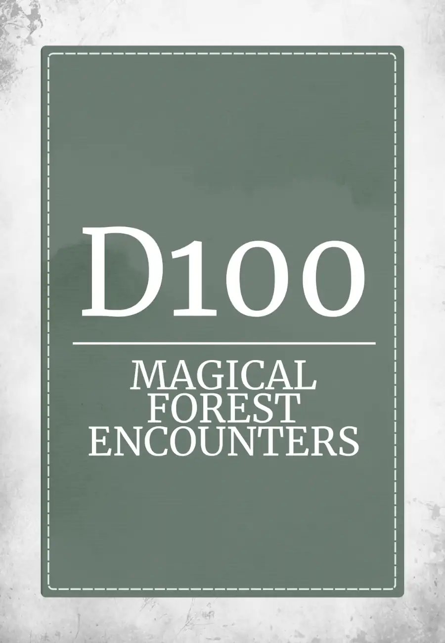 D100 Magical Forest Encounters