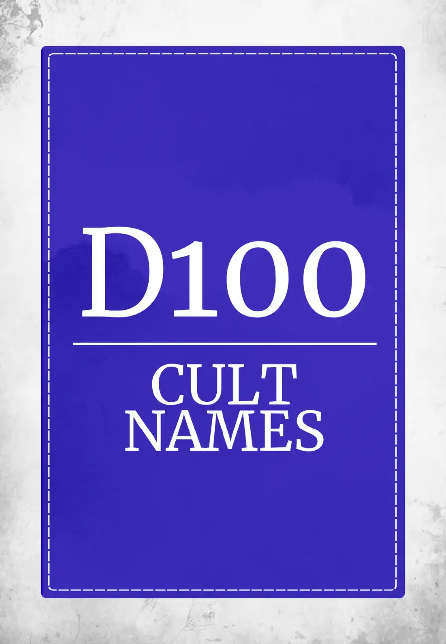 D100 Cult Names