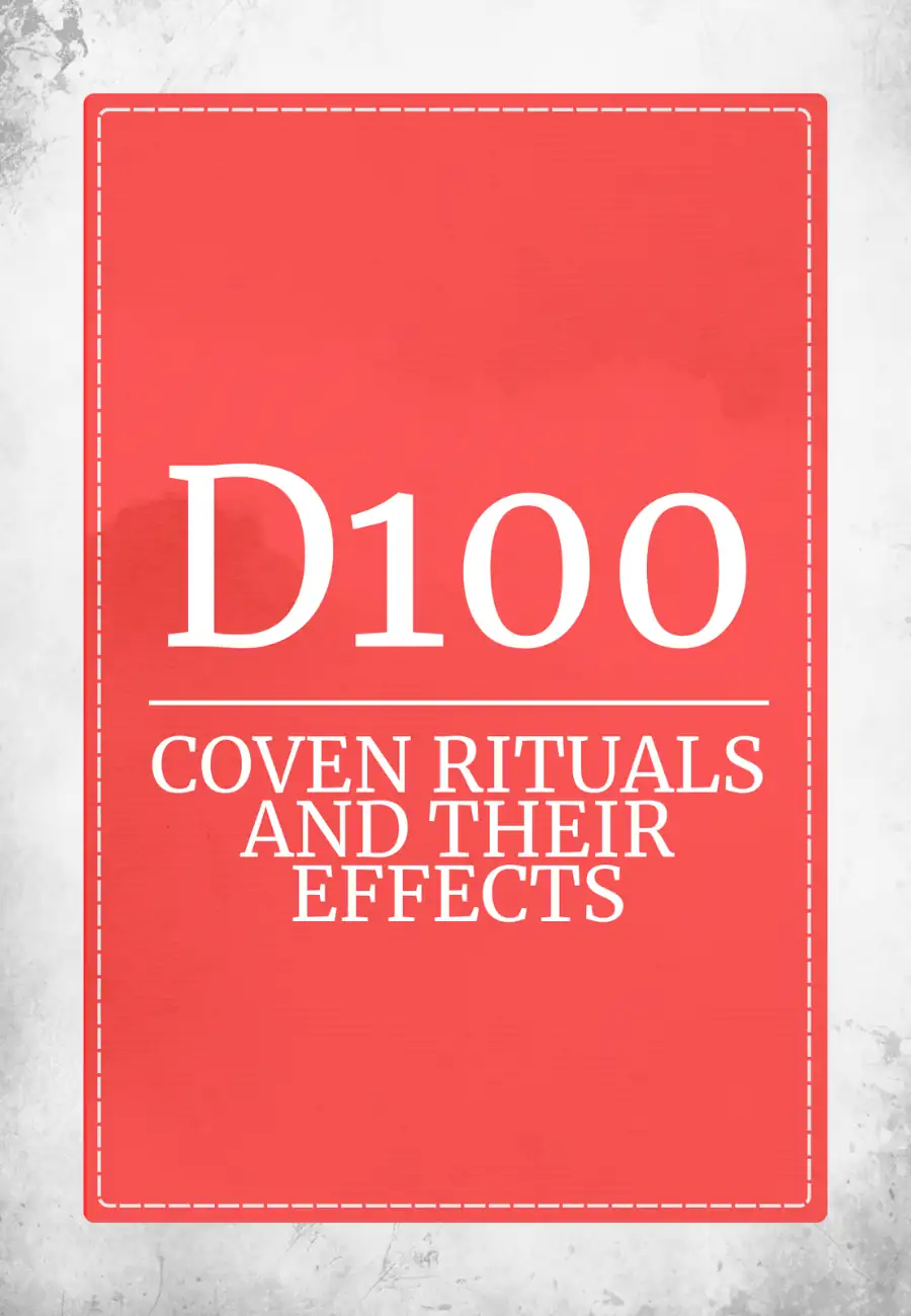 D100 Coven Rituals and Their Effects