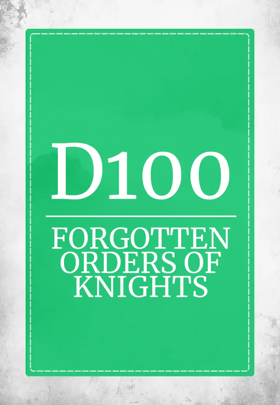 Cover of D100 Forgotten Orders of Knights