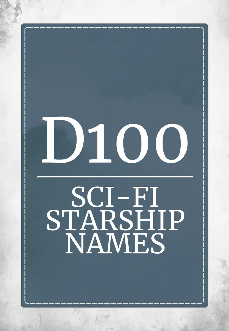 D100 Sci-Fi Starship Names