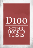 D100 Gothic Horror Curses