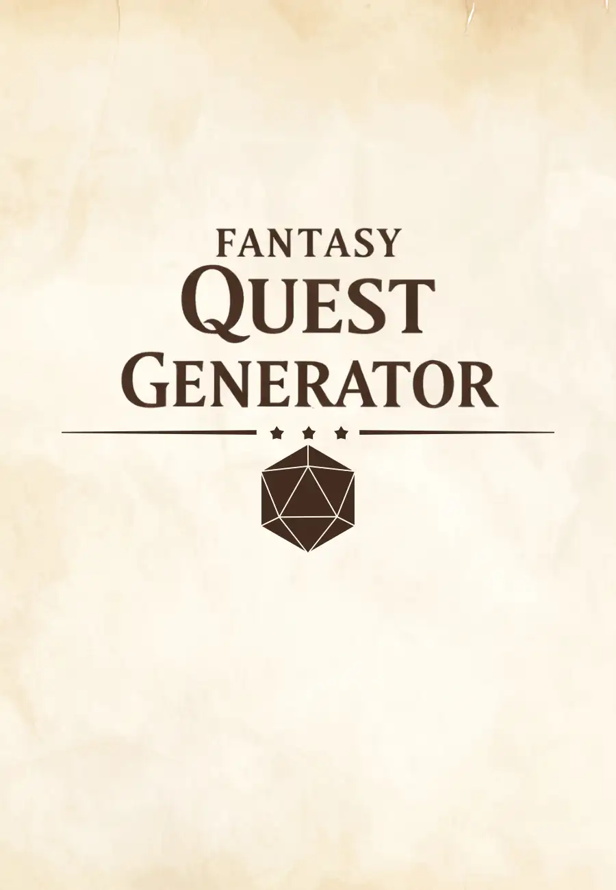 Fantasy Quest Generator