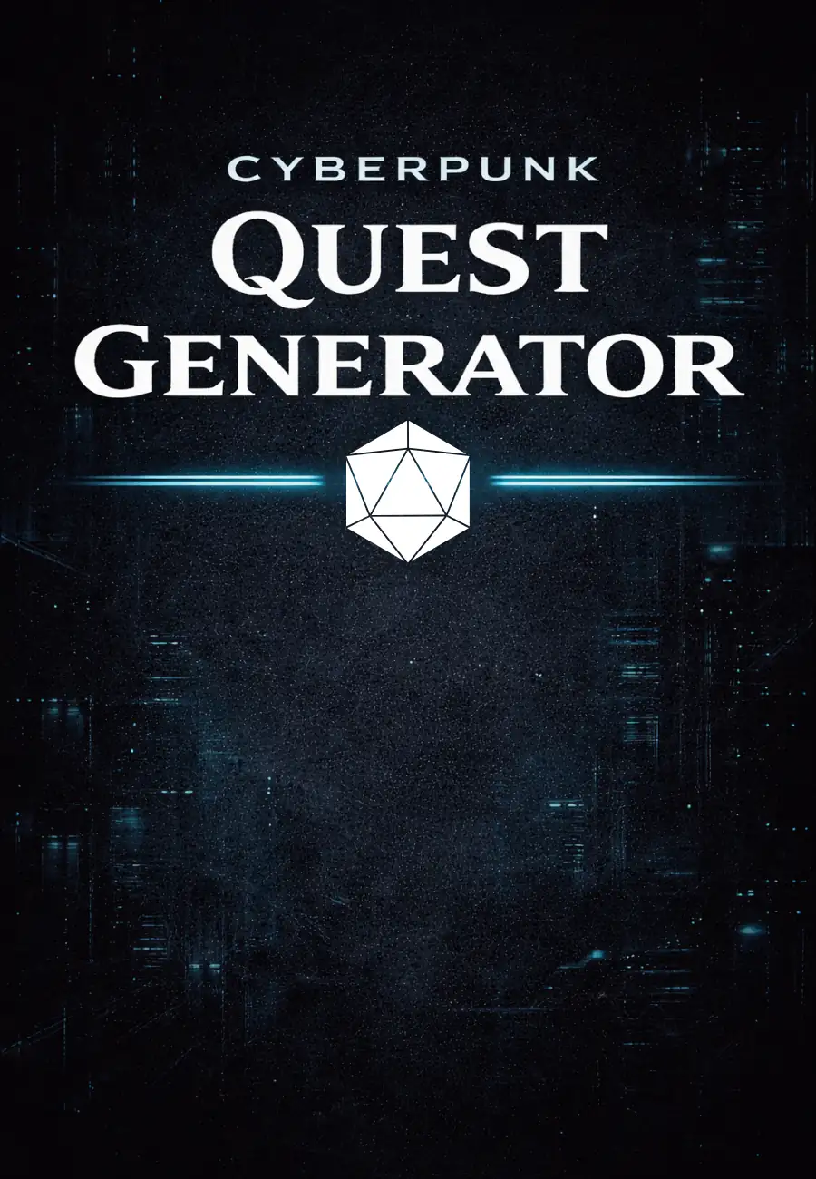 Cover of Cyberpunk Quest Generator