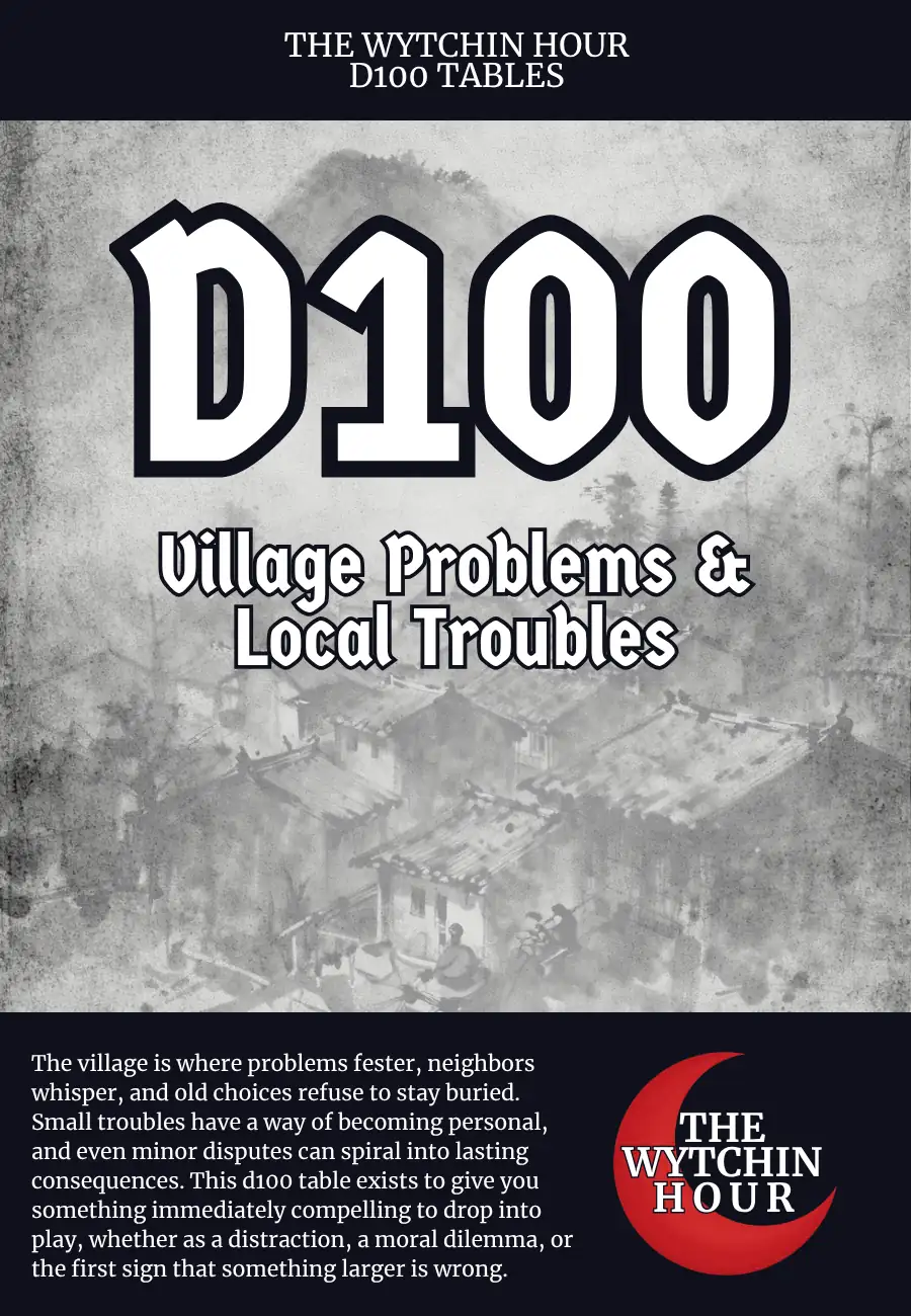 Cover of D100 Village Problems & Local Troubles