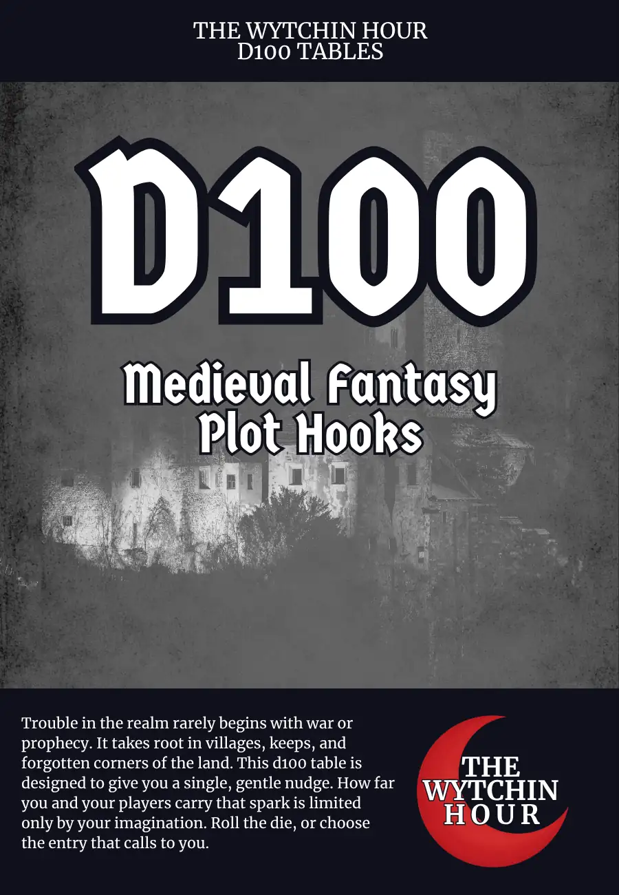 D100 Medieval Fantasy Plot Hooks