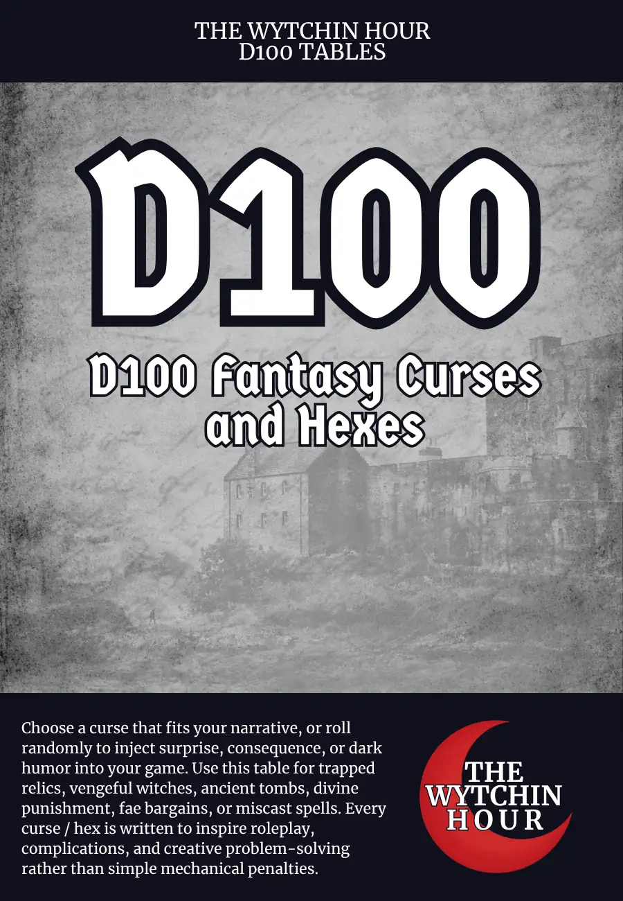 D100 Fantasy Curses and Hexes