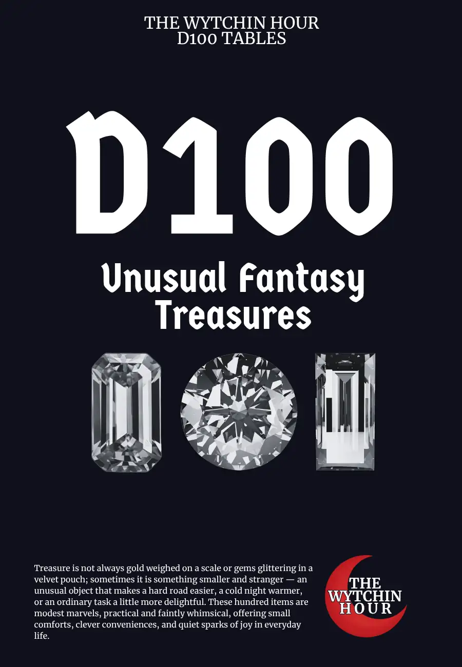 D100 Unusual Fantasy Treasures