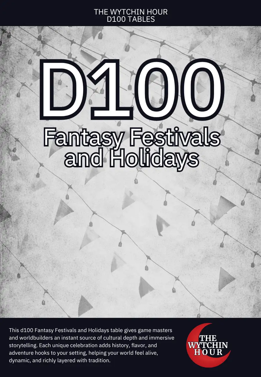 Cover of D100 Fantasy Festivals and Holidays
