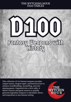 D100 Fantasy Weapons with History