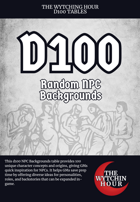 D100 Random NPC Backgrounds